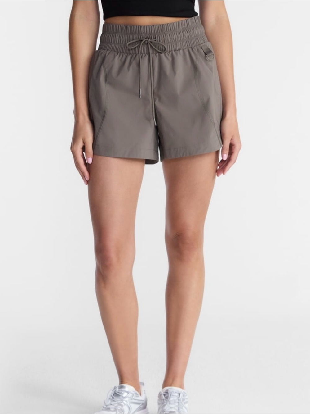 Everyday Drawstring Performance Shorts - Taupe